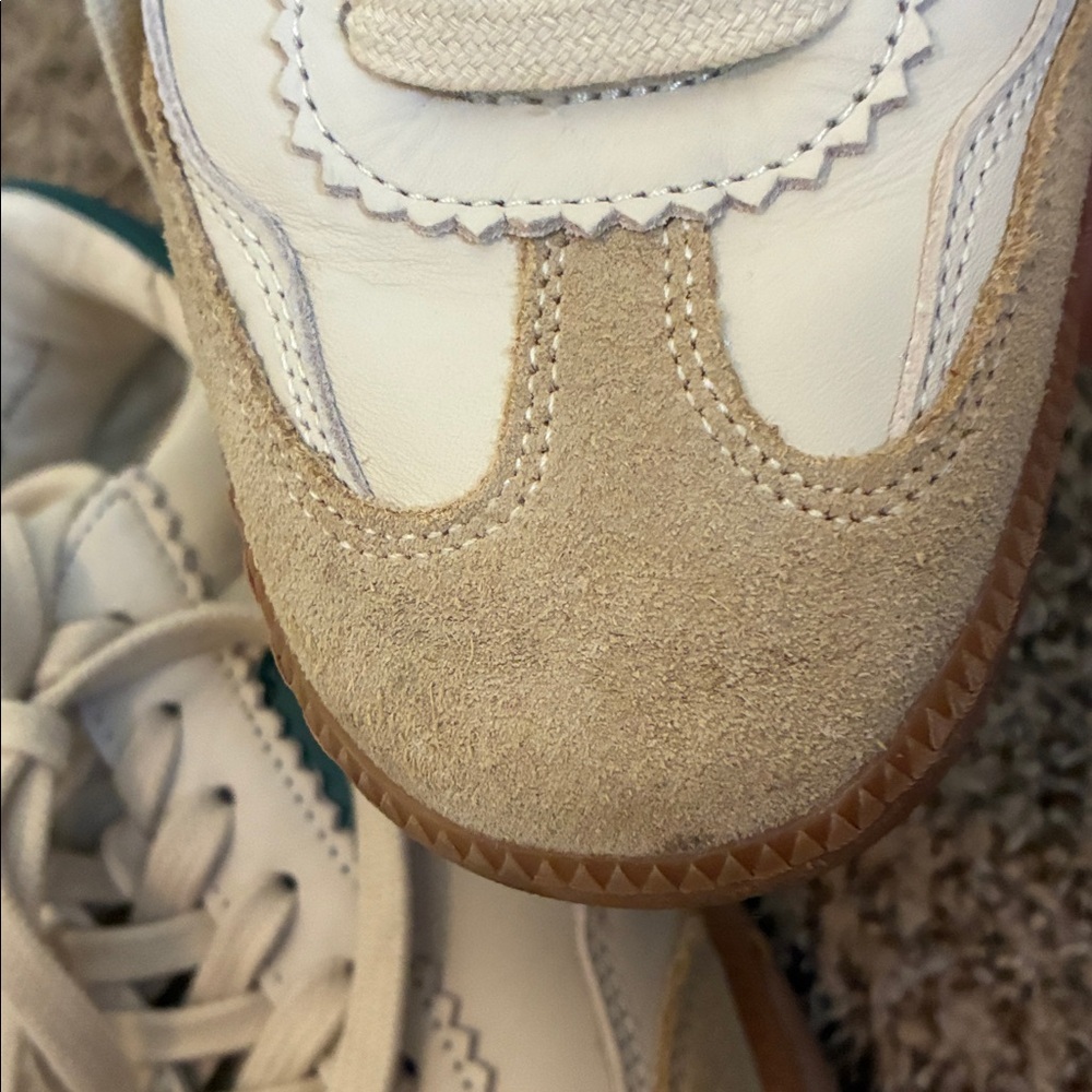 Dolce Vita Beige & Green Women’s Retro Sneakers SZ 7.5M see last picture - Picture 8 of 9